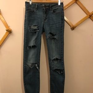 Hand designed skinny jeans