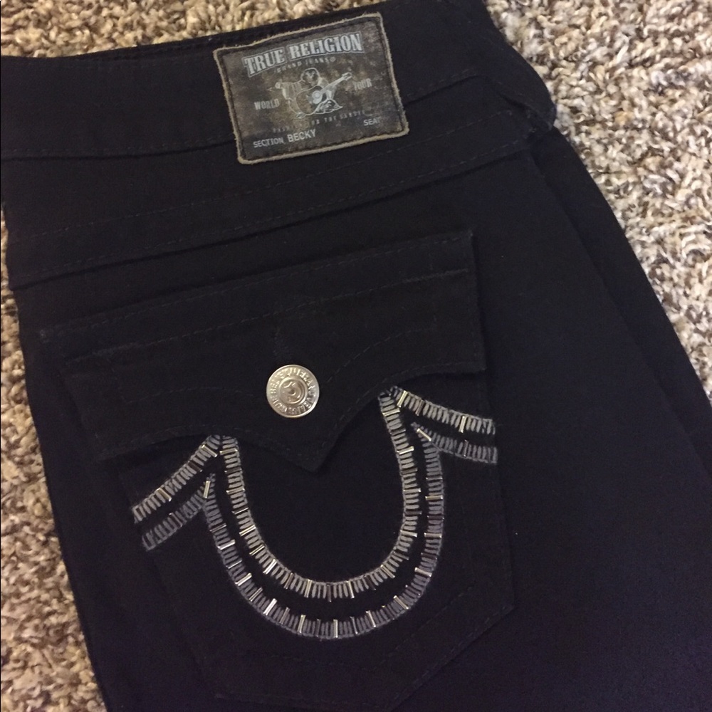 Black True Religion jeans! Only wore 2-3 times!