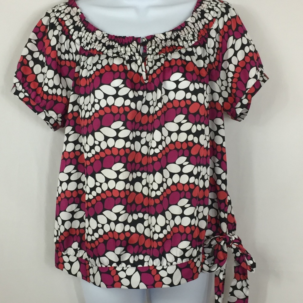 Worthington Side Tie Blouse Size L