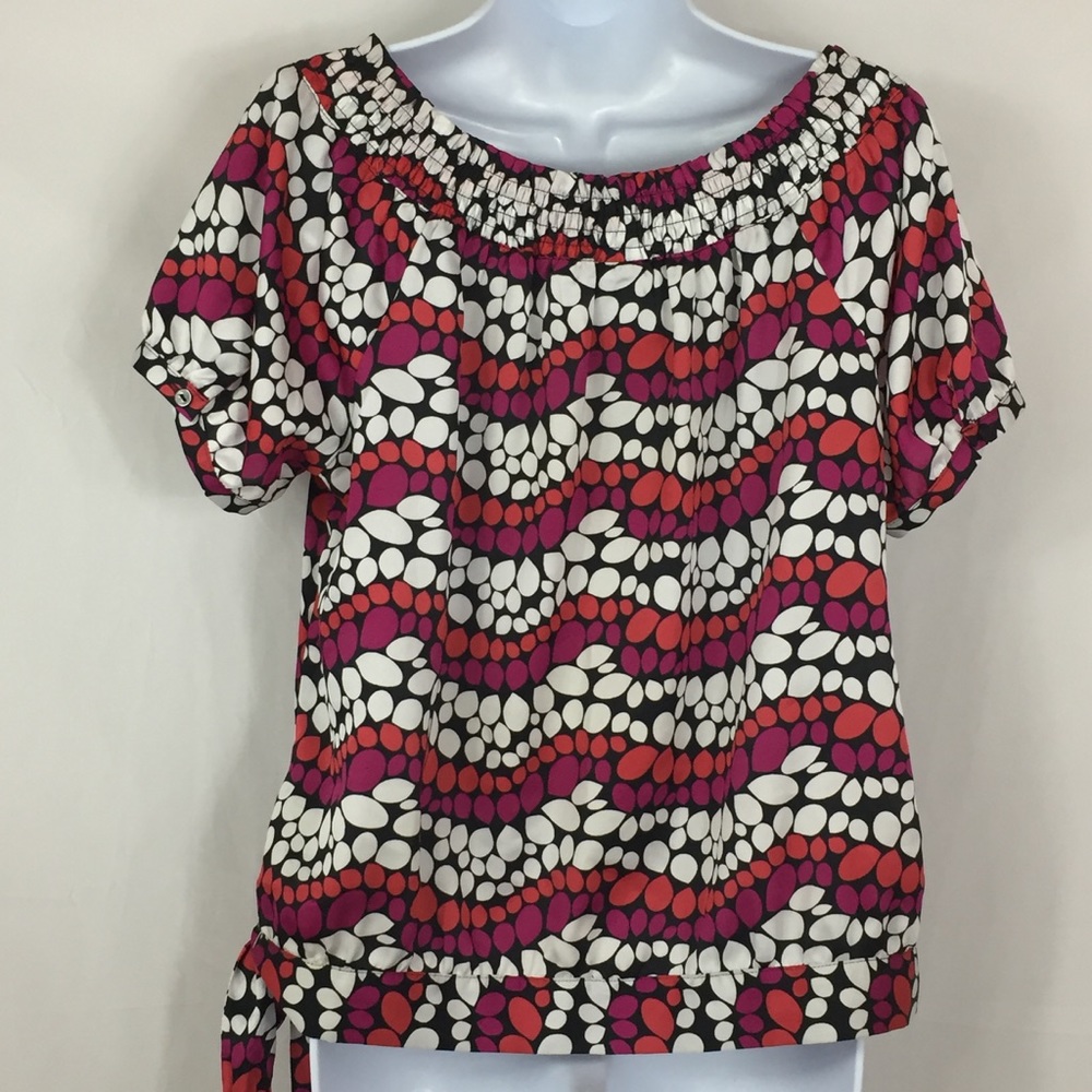 Worthington Side Tie Blouse Size L - Picture 4 of 8