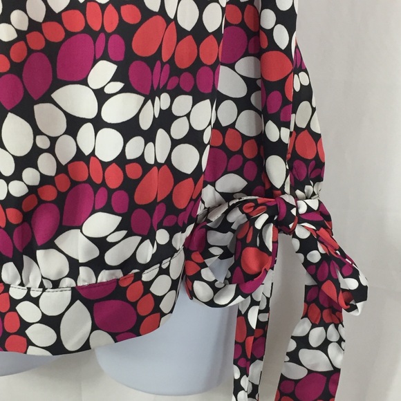 Worthington Side Tie Blouse Size L - Picture 2 of 8