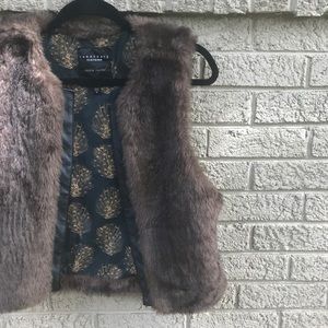 Faux fur vest