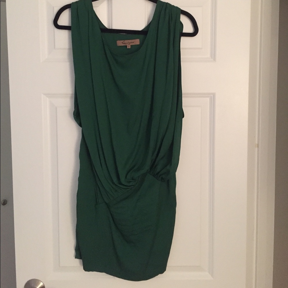 Foley & Corinna green cocktail dress