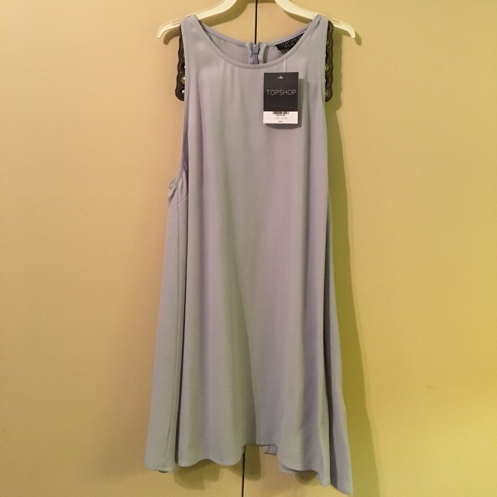 Top shop baby blue tunic