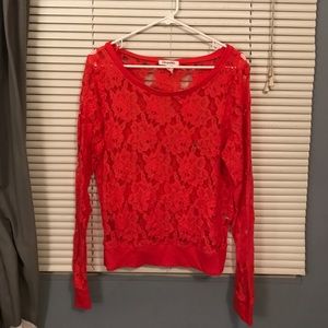 Lace long sleeve shirt. Perfect condition.