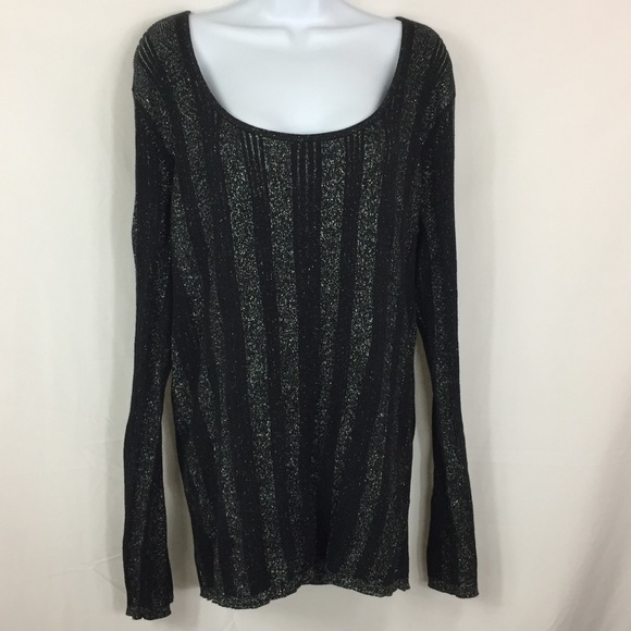 Harley-Davidson Sweaters - Harley Davidson Metallic Striped Sweater Size 1W