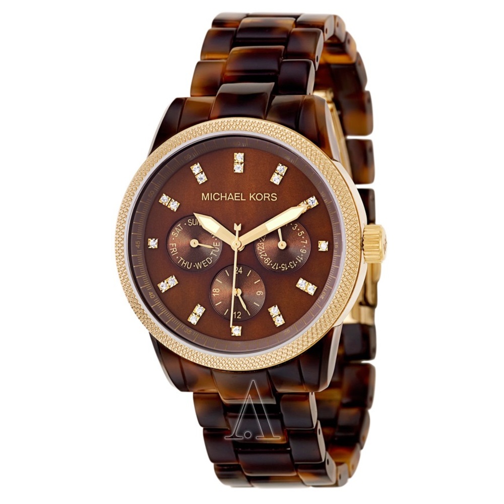Michael Kors Tortoiseshell Chronograph Watch