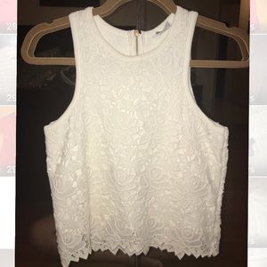 White Lace Tank