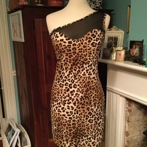 R.2.D. Leopard Print BodyCon Dress Sz 2X (F-24)