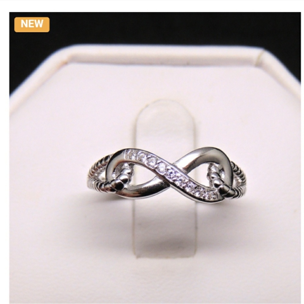 Infinity Sterling ring size 7