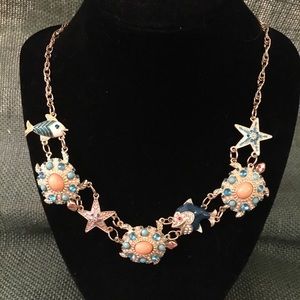 Betsy Johnson sea themed necklace