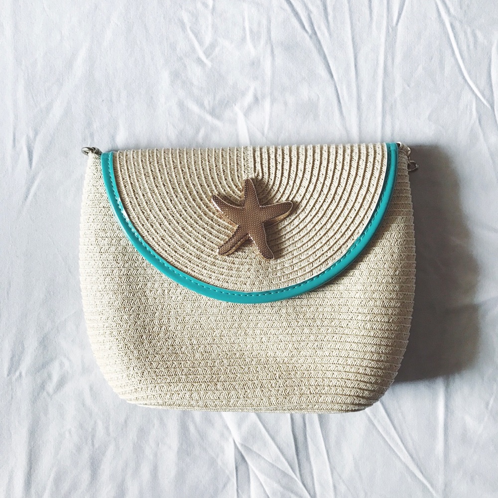 Magid Straw Crossbody Bag