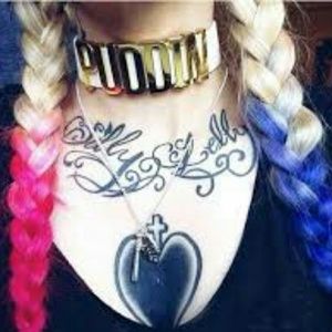 Harley Quinn PUDDIN choker