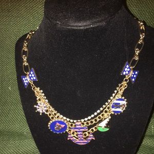 Betsy Johnson nautical themed necklace