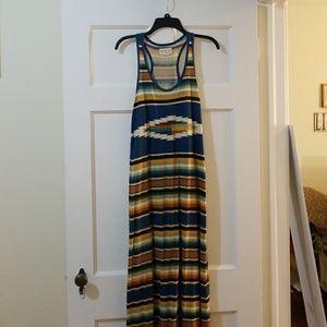 Tribal print maxi dress denim and supply