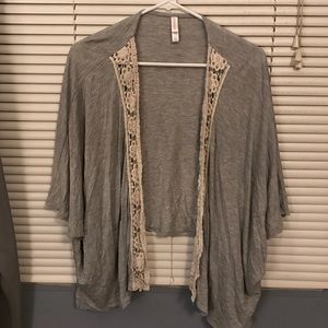 Short sleeve cardigan