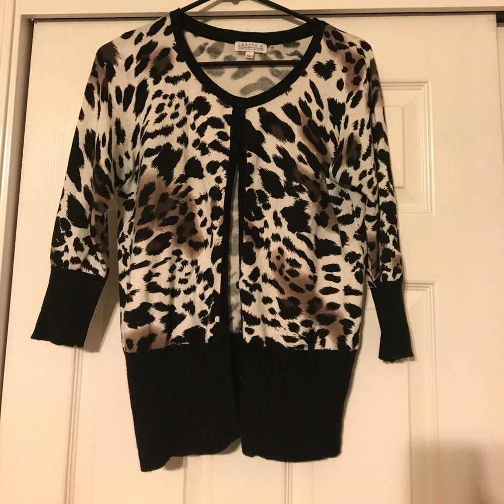 Animal print cardigan