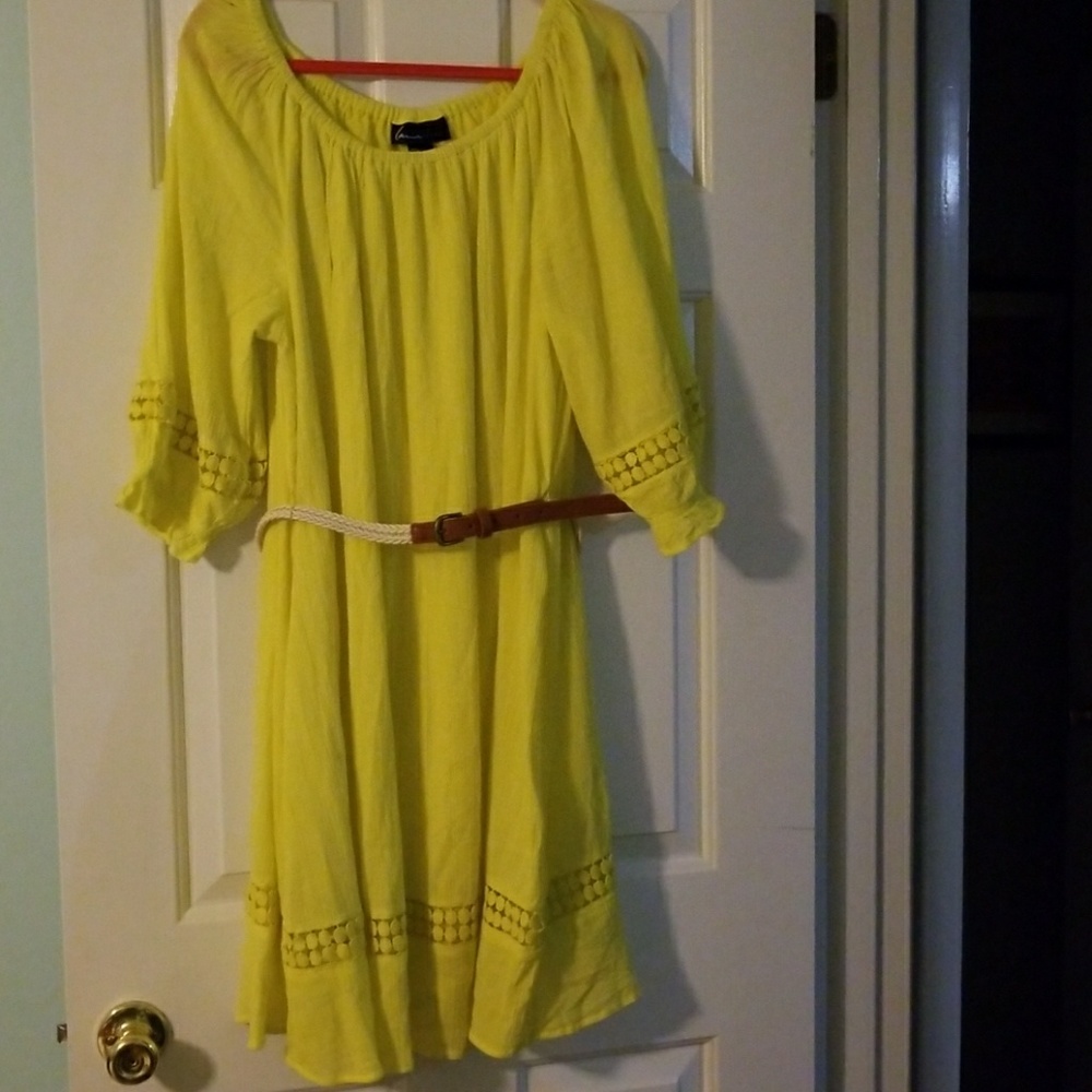 Lane Bryant sunshine yellow dress 14/16