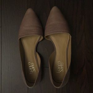 Tan flats size 8