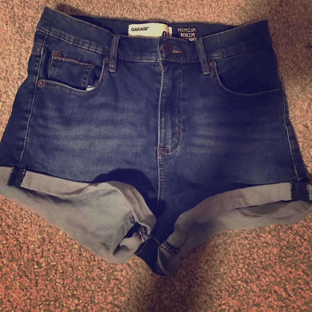 High waist super soft denim shorts