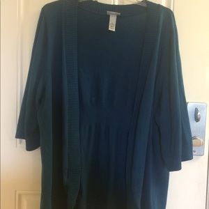 Deep Teal Green Sweater 2X