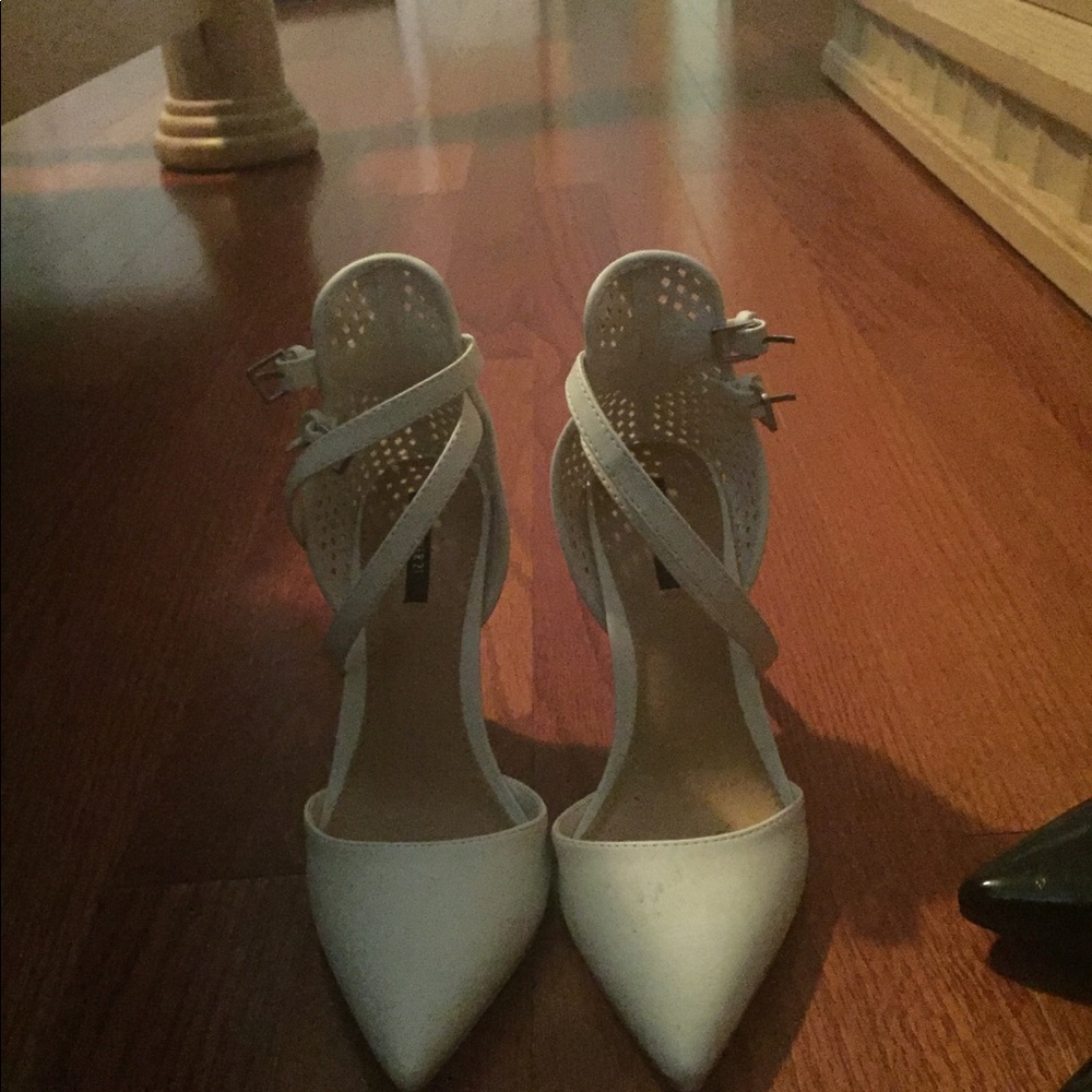 Double ankle strap heels