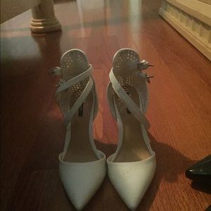 Double ankle strap heels