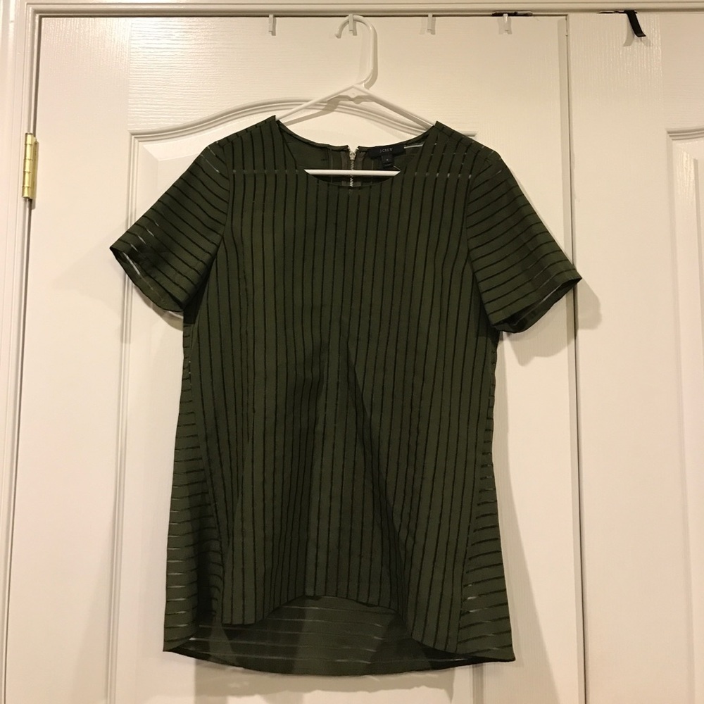 Brand new striped J. crew top