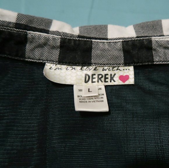 Black and white checked sleeveless shirt - Picture 3 of 3