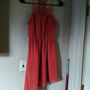 Side Hi-Lo Spaghetti strap dress