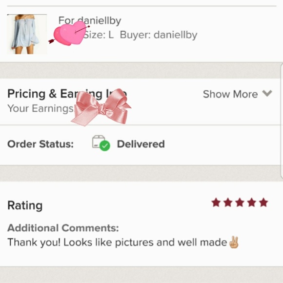 New light BLUE Bell Sleeve Peasant Top - Picture 5 of 6