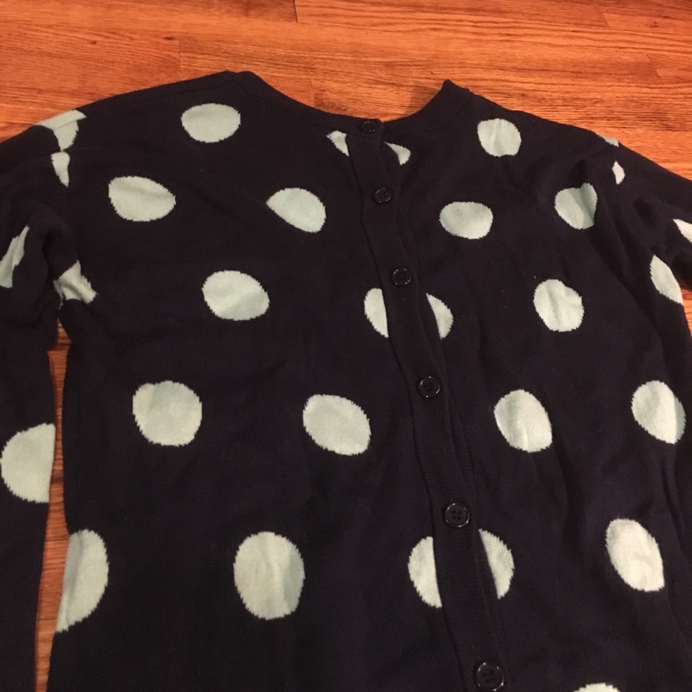 FOREVER21: Size Small, Blue Polka Dot Sweater