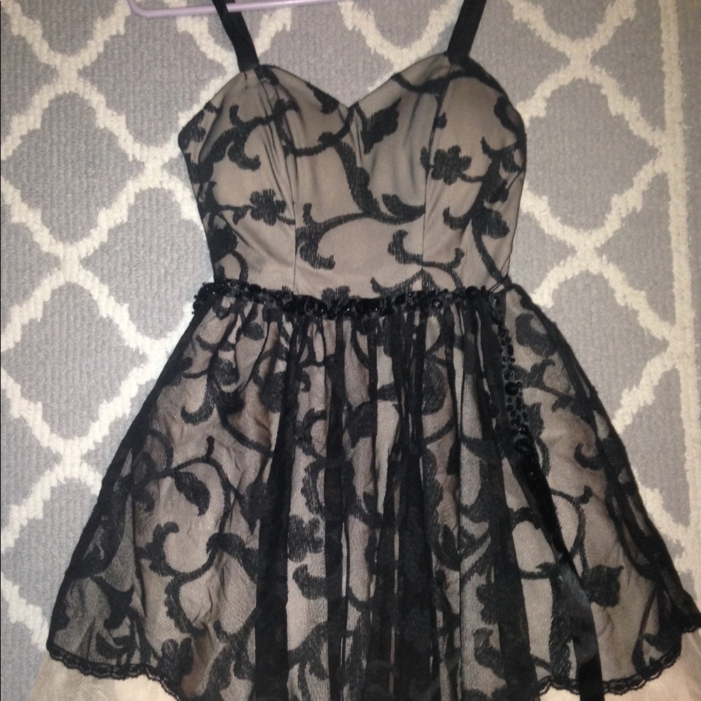 Black lace homecoming dress!!!