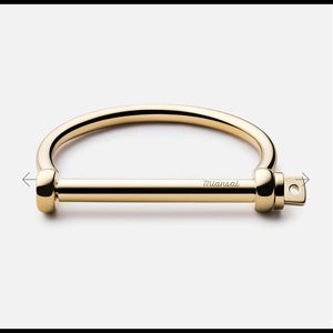 Miansai screw gold cuff bracelet! Celebrity fav🙂