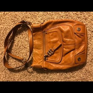 Carmel cross body leather purse by B Makowsky