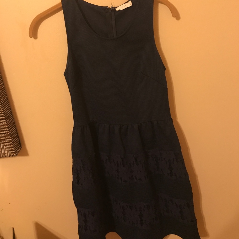 Dark blue dress