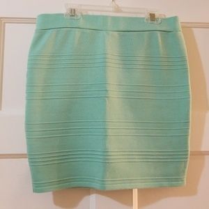 Seafoam green body con mini skirt