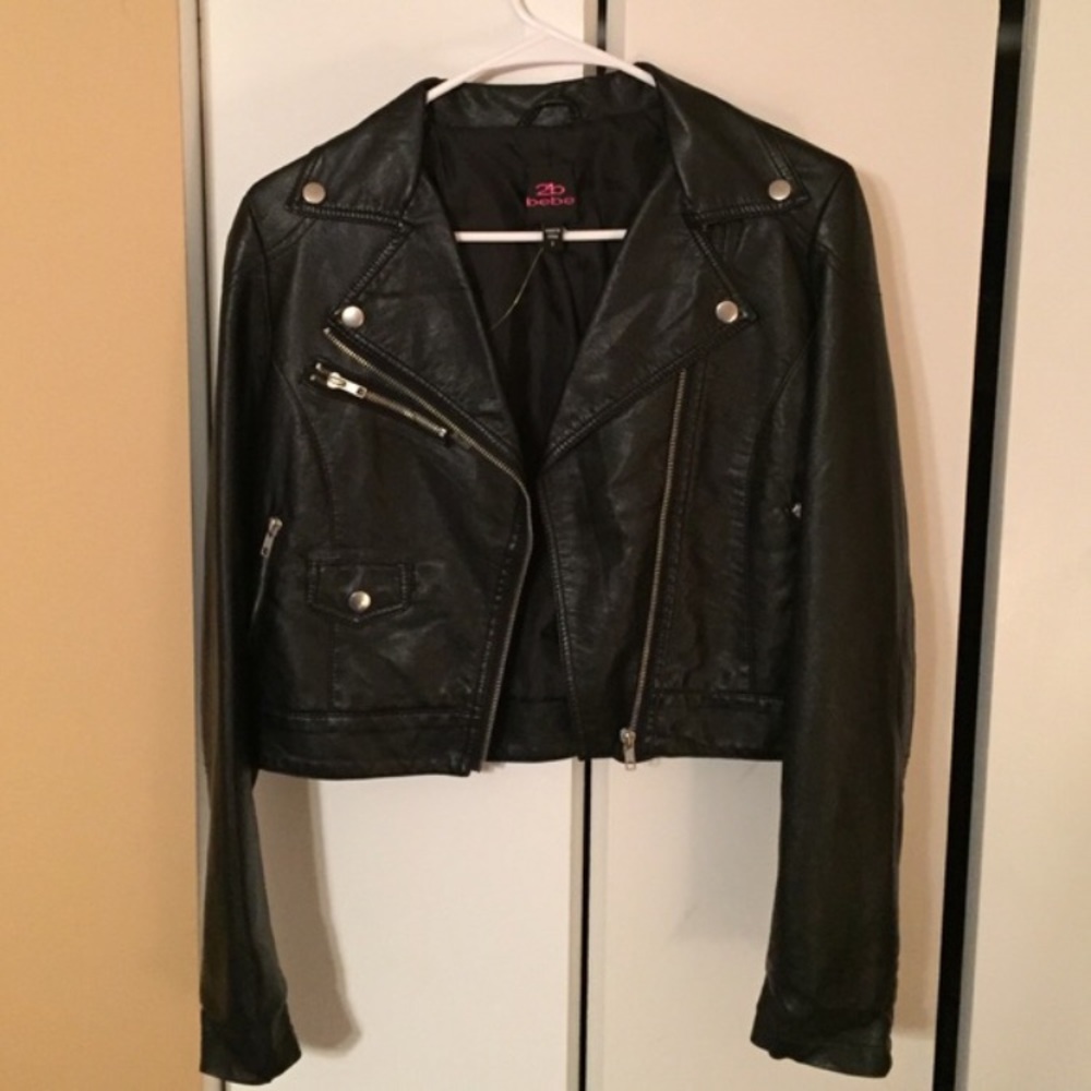 Women's Bebe leather jacket