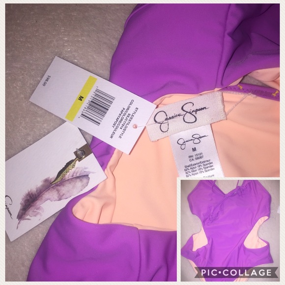 Jessica Simpson Other - Jessica Simpson Reversible monokini swimsuit