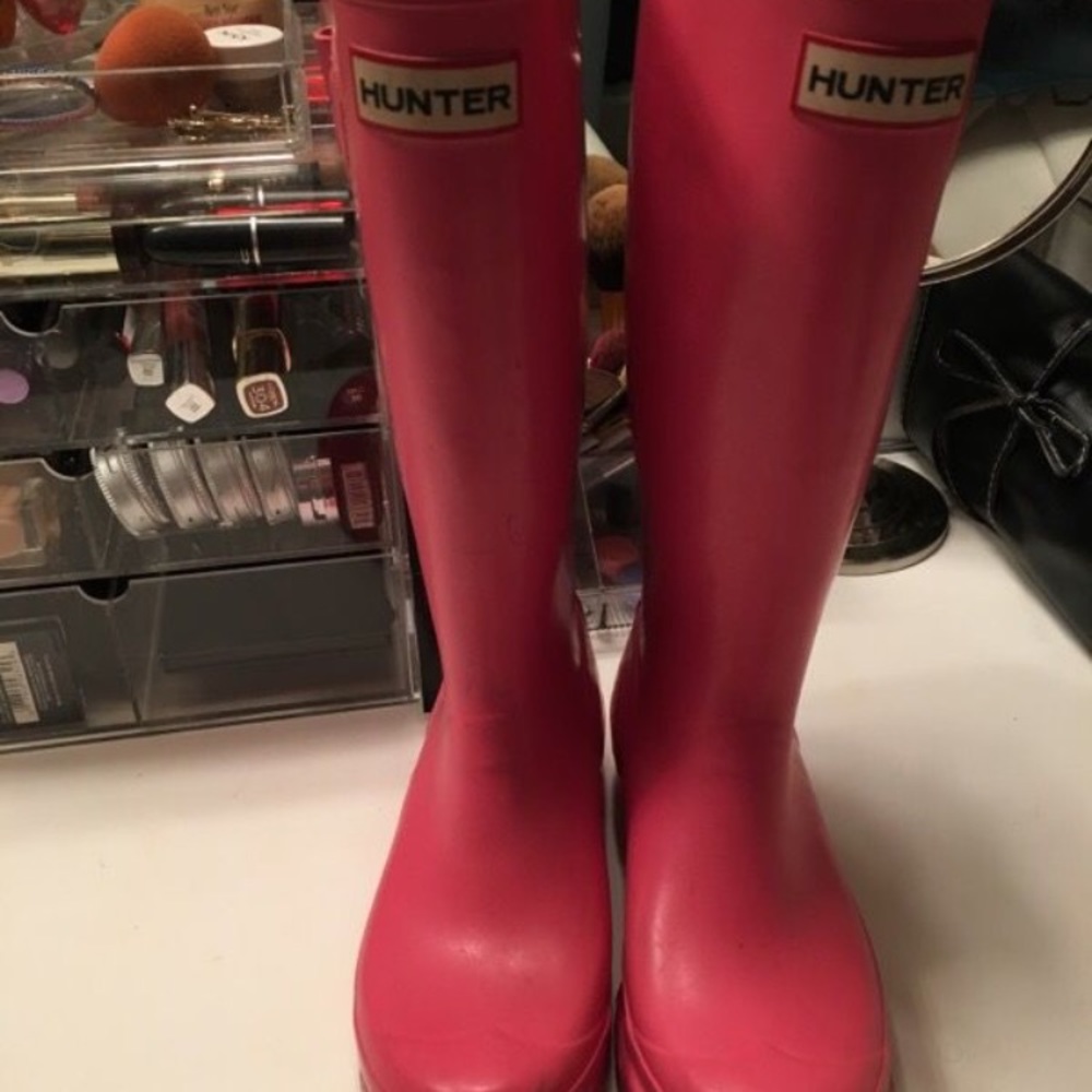TODAY ONLY! Pink hunter rain boots