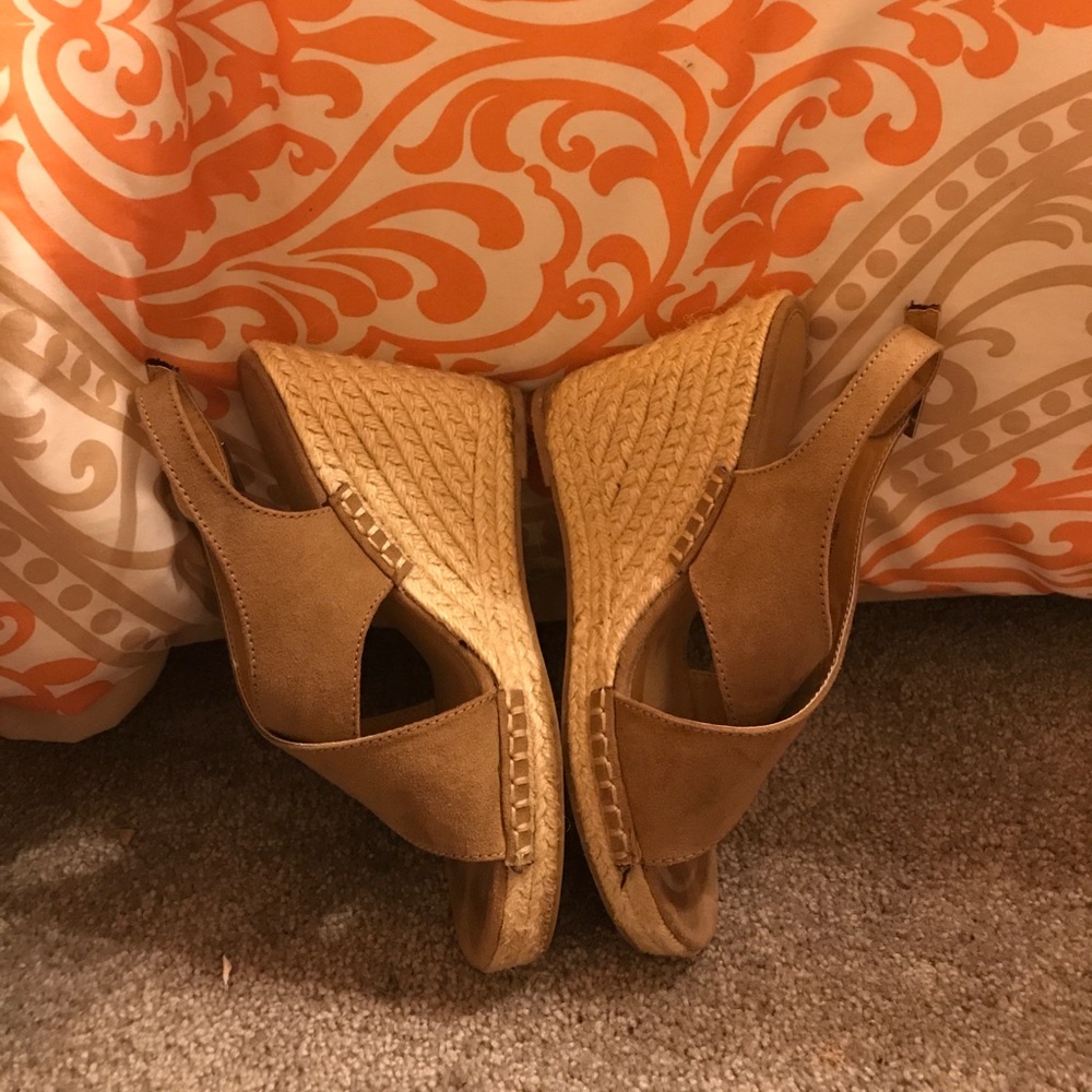 Light brown high heels