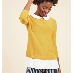 Classroom charisma sweater in mustard