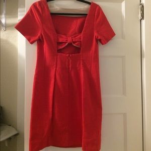 NWT Bow back anthropology red dress
