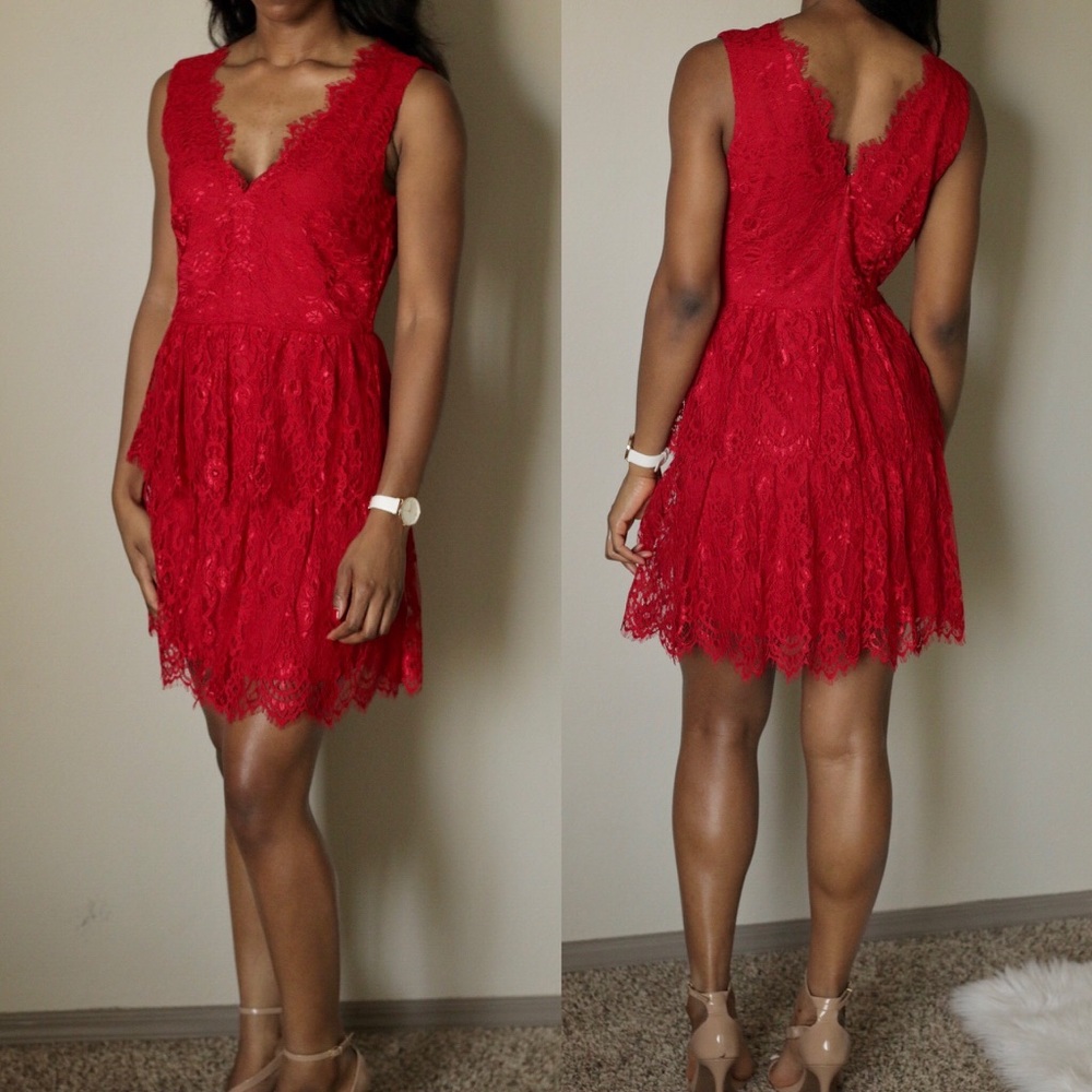 Red Lace Dress