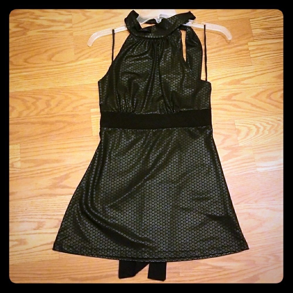 All black halter top