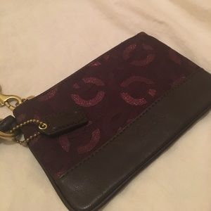 Coach Purple Wristlet