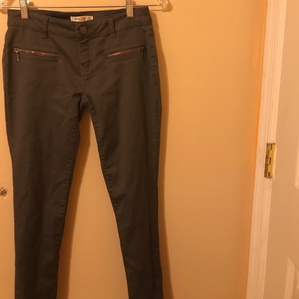 Dark gray skinny jeans