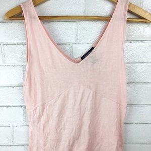 Ann Taylor Loft Tank Top Pink Blouse silk romantic
