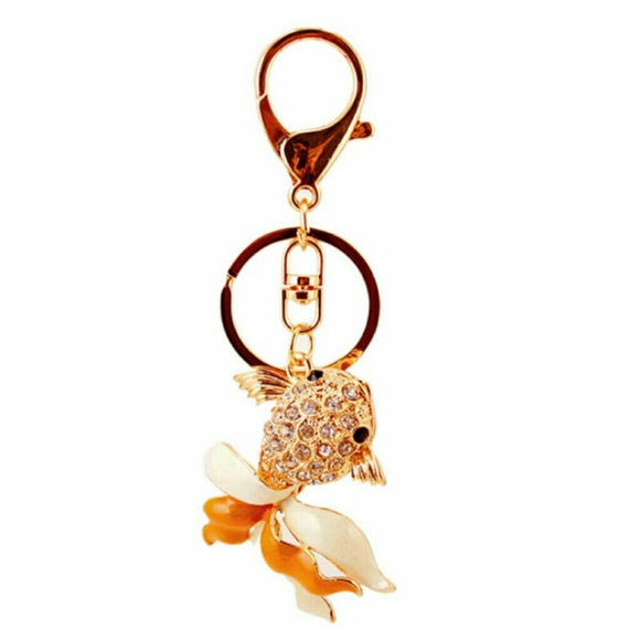 ellze Other - Super cute gold fish key chain / bag charm