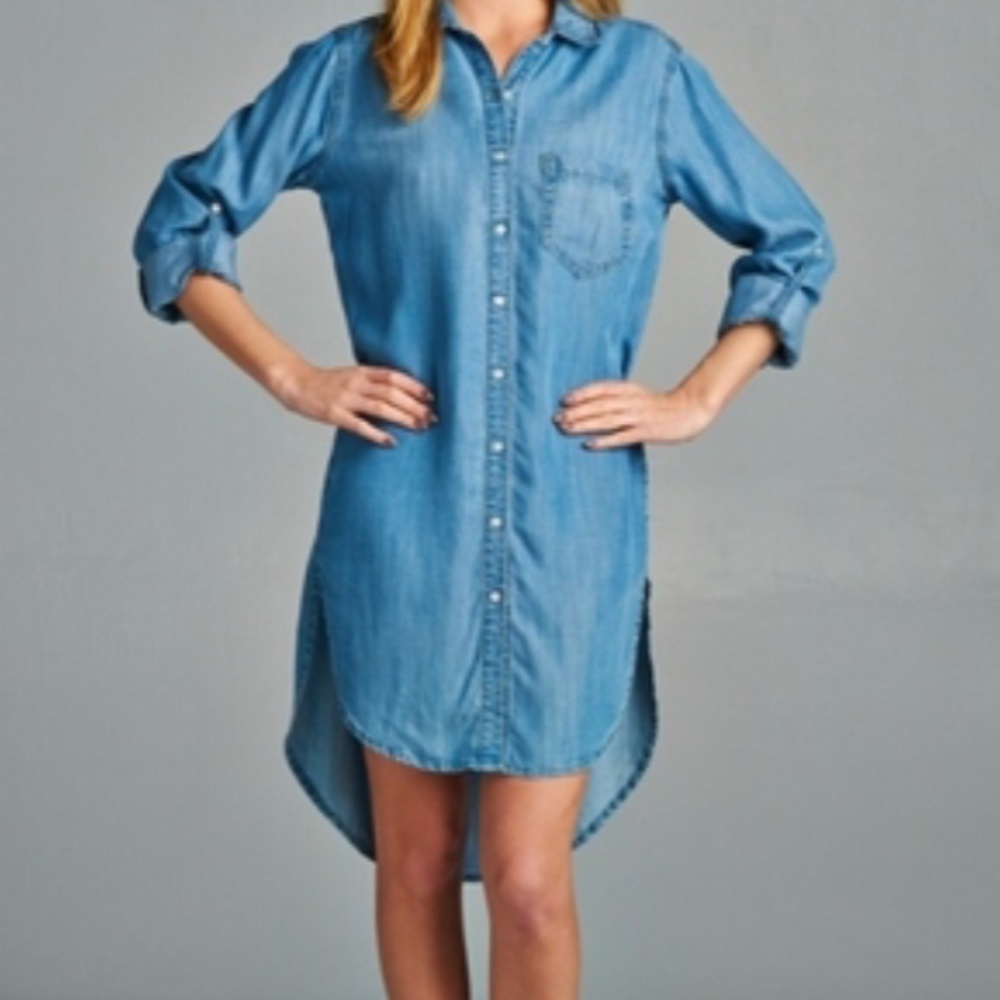 Denim Shirt Dress